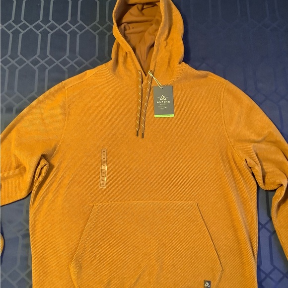 Alpine Design Rust/Brown Striped Hoodie - Picture 3 of 8